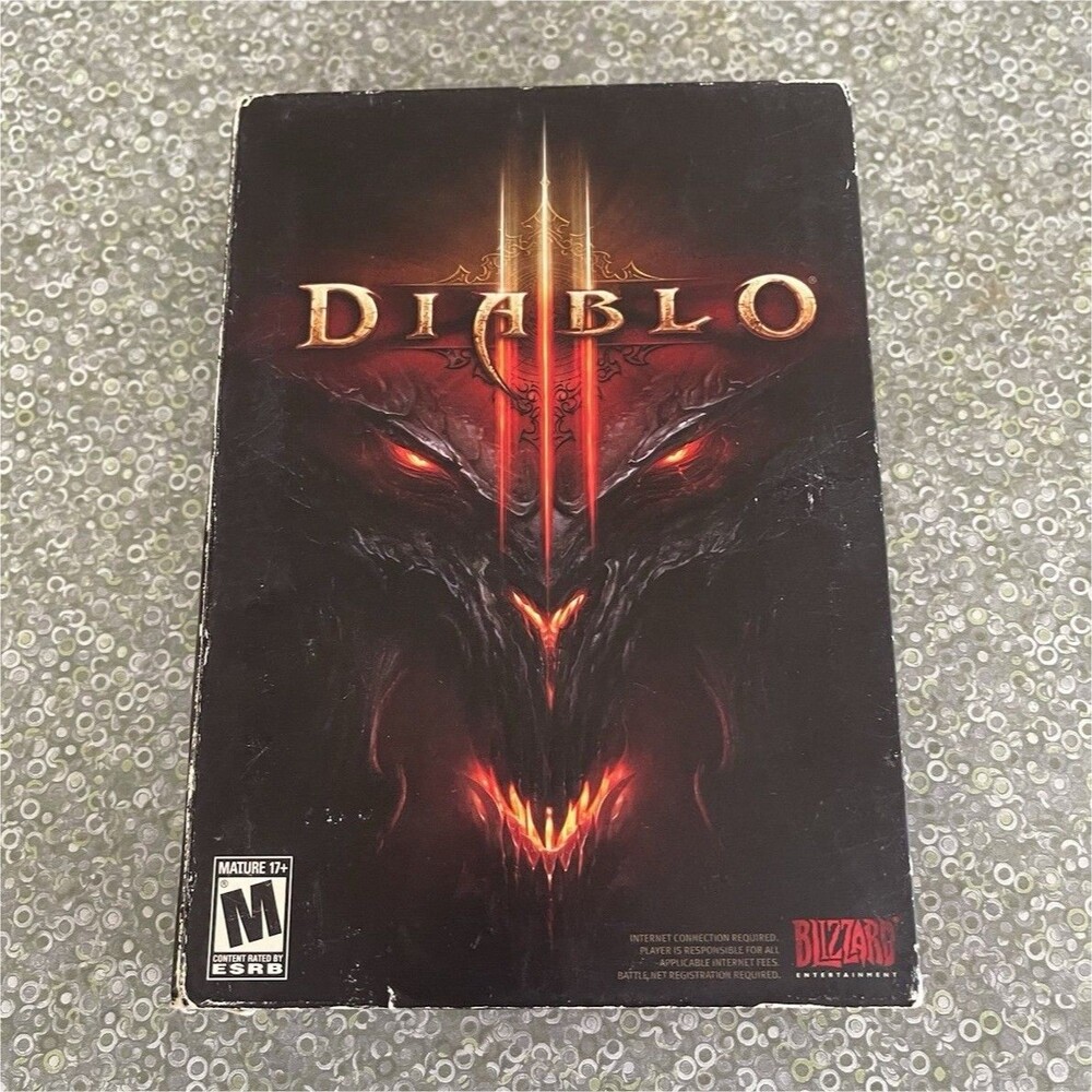 Blizzard Entertainment Diablo III & II Lot DVD, Box, Manuals, WoW Guest Pass